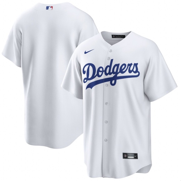 Nike Authentic Los Angeles Dodgers White Home MLB Baseball Jersey Men’s Sz: M - Picture 2 of 5